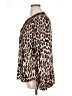 Worthington 100% Polyester Animal Print Brown Long Sleeve Blouse Size 1X - photo 5