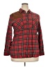 Eddie Bauer 100% Cotton Plaid Red Long Sleeve Button-Down Shirt Size XXL - photo 1