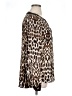 Worthington 100% Polyester Animal Print Brown Long Sleeve Blouse Size 1X - photo 4