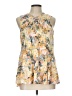 Floreat 100% Rayon Yellow Sleeveless Blouse Size 12 - photo 1