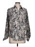 Lovestitch Paisley Silver Long Sleeve Blouse Size L - photo 1