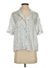 Express 100% Polyester Blue Short Sleeve Blouse Size S - photo 1