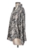 Lovestitch Paisley Silver Long Sleeve Blouse Size L - photo 5