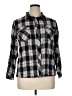 Billy T Plaid Black Long Sleeve Button-Down Shirt Size XL (petite) - photo 1
