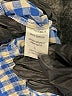 Olivaceous 100% Cotton Checkered-gingham Blue Shorts Size L - photo 4