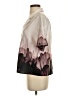 Express 100% Polyester Color Block Ivory Short Sleeve Blouse Size S - photo 5