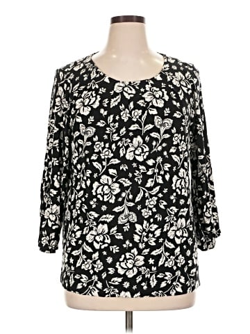 Croft & Barrow 3/4 Sleeve T-Shirt (view 1)