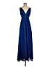 Aidan Mattox 100% Polyester Blue Cocktail Dress Size 4 - photo 1
