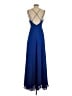 Aidan Mattox 100% Polyester Blue Cocktail Dress Size 4 - photo 2