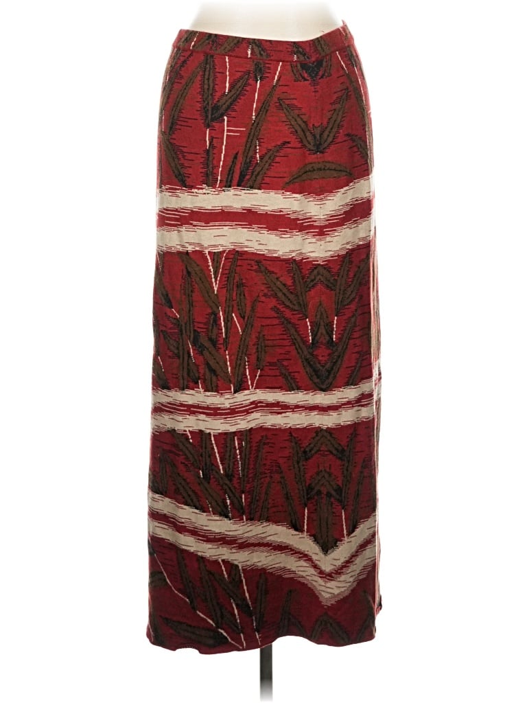 Pre-owned Peruvian Connection Casual Skirt In Burgundy