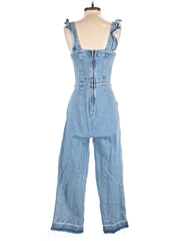 Madewell Denim Ruffle-Strap Jumpsuit (view 2)