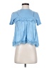 Maeve Blue Short Sleeve Blouse Size XXS - photo 1