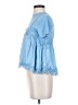 Maeve Blue Short Sleeve Blouse Size XXS - photo 5