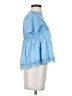 Maeve Blue Short Sleeve Blouse Size XXS - photo 4