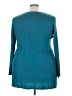 Dialogue Teal Long Sleeve Silk Top Size 3X - photo 2
