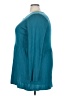Dialogue Teal Long Sleeve Silk Top Size 3X - photo 5