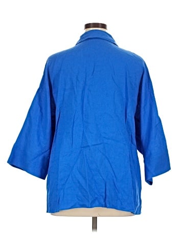 Zara 3/4 Sleeve Button-Down Shirt (view 2)