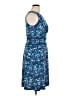 Nine West Chevron-herringbone Blue Cocktail Dress Size 14 - photo 4