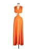 Unbranded Orange Cocktail Dress Size L - photo 1