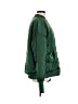 H&M 100% Polyester Solid Green Jacket Size 8 - photo 4