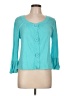 Metrostyle 100% Cotton Teal Cardigan Size L - photo 1