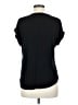 Apt. 9 100% Viscose Black Short Sleeve Top Size M (petite) - photo 2