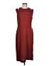 Peruvian Connection 100% Polyester Solid Burgundy Casual Dress Size L - photo 1