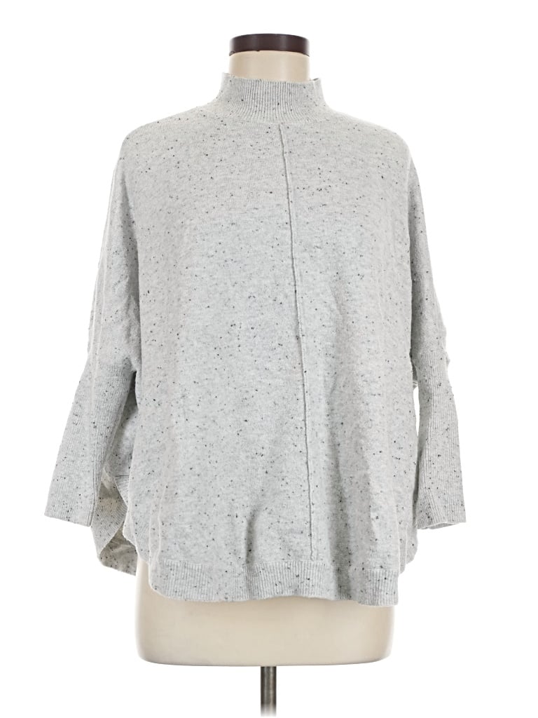 Pre-owned Ann Taylor Loft Turtleneck Sweater In Gray
