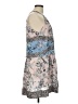 BCBGMAXAZRIA 100% Polyester Paisley Gray Casual Dress Size L - photo 4