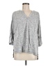 Lou & Grey Gray 3/4 Sleeve Top Size M - photo 1