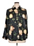 Elie Tahari 100% Polyester Floral Black Long Sleeve Blouse Size 1X - photo 1