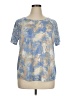 Cato Blue Short Sleeve Top Size XL - photo 1