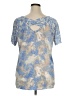 Cato Blue Short Sleeve Top Size XL - photo 2