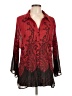 Avenue 100% Polyester Red Long Sleeve Blouse Size 22 - 24 Plus - photo 1
