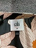 CAbi 100% Polyester Floral Brown Short Sleeve Blouse Size M - photo 7