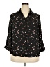 Iz Byer 100% Polyester Floral Black 3/4 Sleeve Blouse Size XXL - photo 1