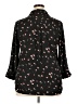 Iz Byer 100% Polyester Floral Black 3/4 Sleeve Blouse Size XXL - photo 2