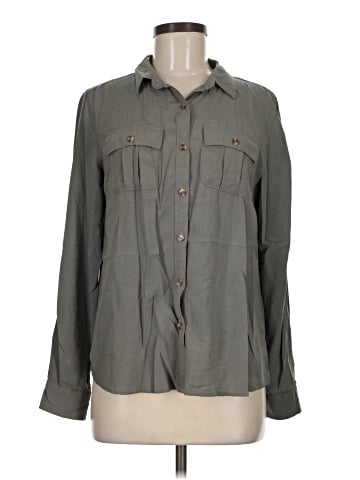 Love Notes Long Sleeve Button-Down Shirt (view 1)