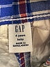 Gap 100% Cotton Plaid Blue Cargo Shorts Size 4T - photo 3