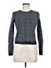 Theory 100% Wool Chevron-herringbone Blue Wool Pullover Sweater Size M - photo 1
