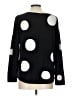 Chico's Polka Dots Black Pullover Sweater Size Lg (2) - photo 2