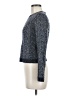 Theory 100% Wool Chevron-herringbone Blue Wool Pullover Sweater Size M - photo 5