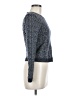 Theory 100% Wool Chevron-herringbone Blue Wool Pullover Sweater Size M - photo 4