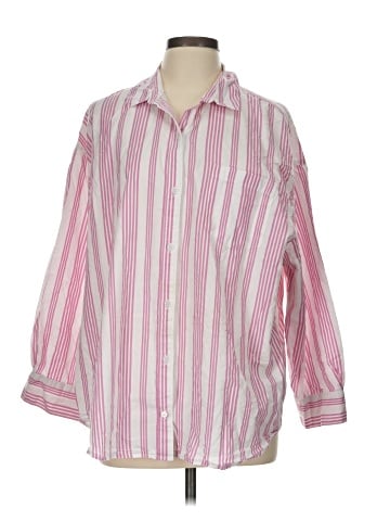Old Navy 3/4 Sleeve Button-Down Shirt (view 1)
