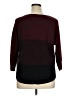 a.n.a. A New Approach 100% Acrylic Color Block Burgundy Pullover Sweater Size XL (petite) - photo 2