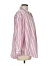 Old Navy 100% Cotton Stripes Pink 3/4 Sleeve Button-Down Shirt Size L - photo 4