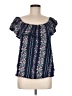 Old Navy 100% Cotton Blue Short Sleeve Blouse Size M - photo 1