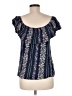 Old Navy 100% Cotton Blue Short Sleeve Blouse Size M - photo 2
