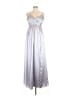 Azazie 100% Polyester Metallic Silver Cocktail Dress Size 12 - photo 1