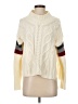 Heartloom 100% Acrylic Color Block Ivory Turtleneck Sweater Size S - photo 1